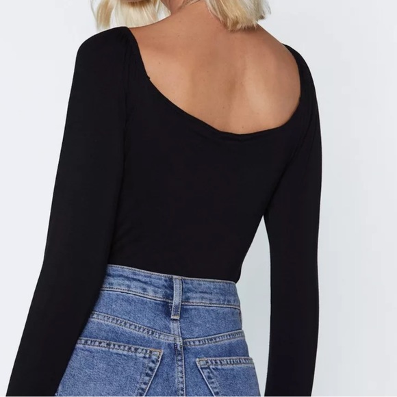 Bust A Move Ruched Long SleeveBodysuit - Picture 3 of 10